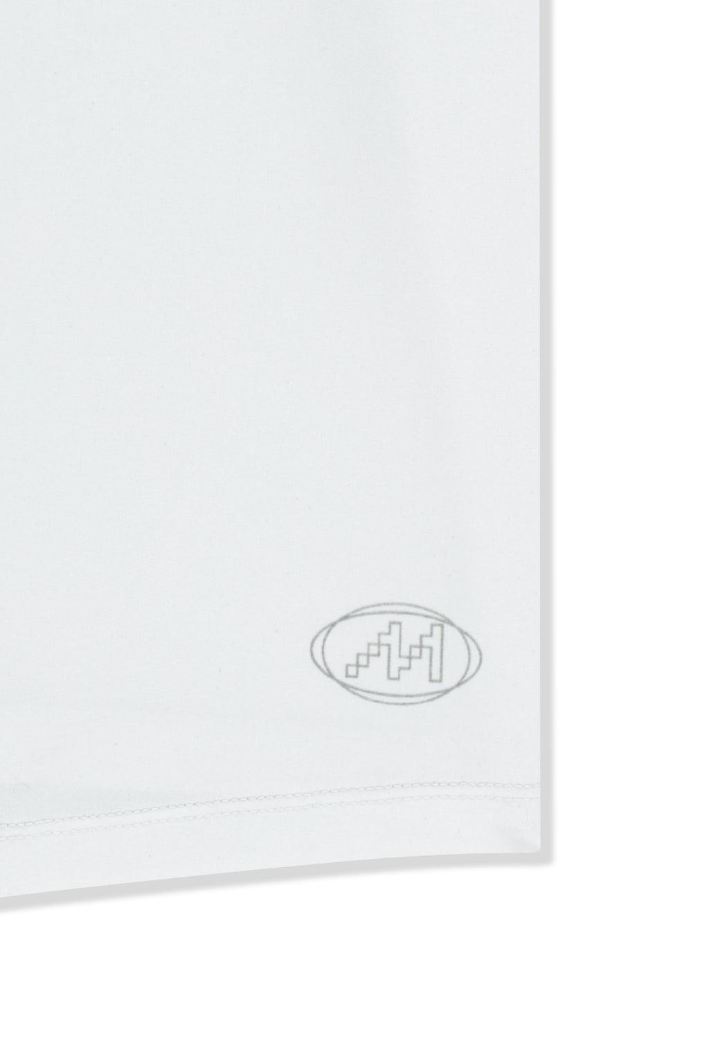 Matin Kim - Matin Pace Reflective Logo Slim Top (White) product image 5 | TRAB K-Fashion Australia
