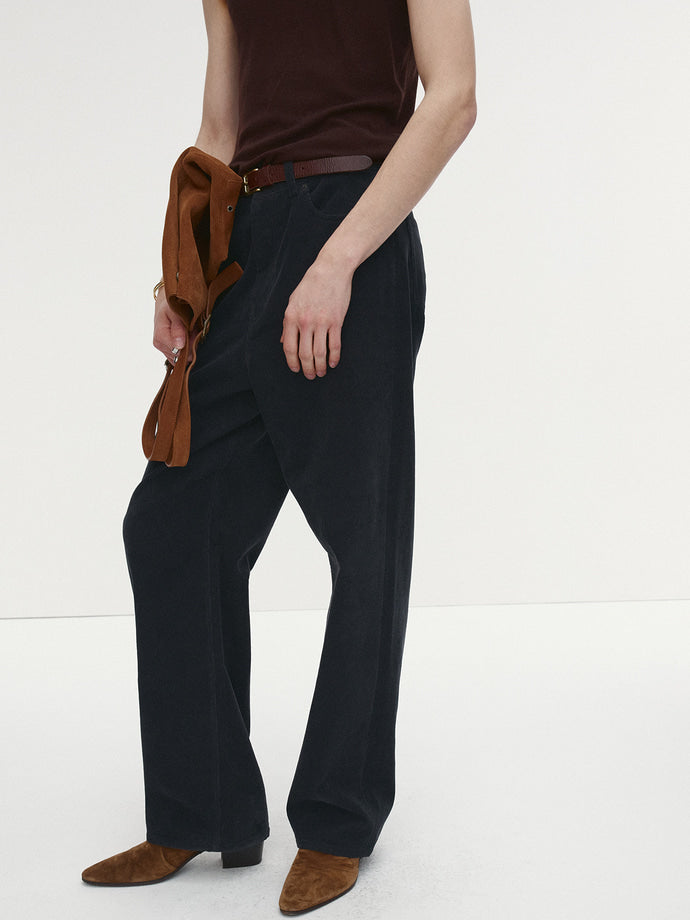 Tonywack - Corduroy Loose Flared Pants (Ink) product image 4 | TRAB K-Fashion Australia