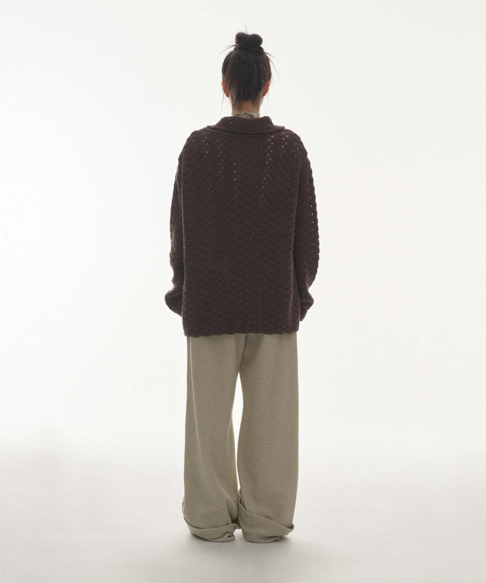 Coyseio - Ribbed Band Pants (Beige) product image 10 | TRAB K-Fashion Australia