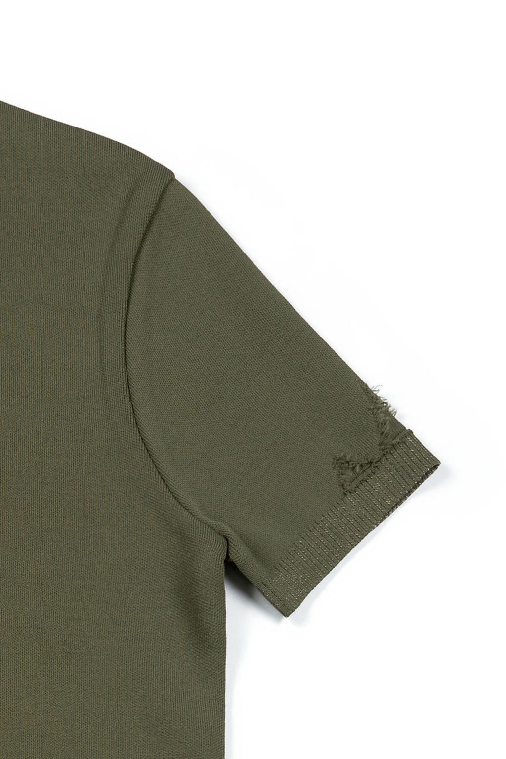 Ioedle - Utopia Vintage Jacquard Short Sleeve Knit (Khaki) product image 1 | TRAB K-Fashion Australia