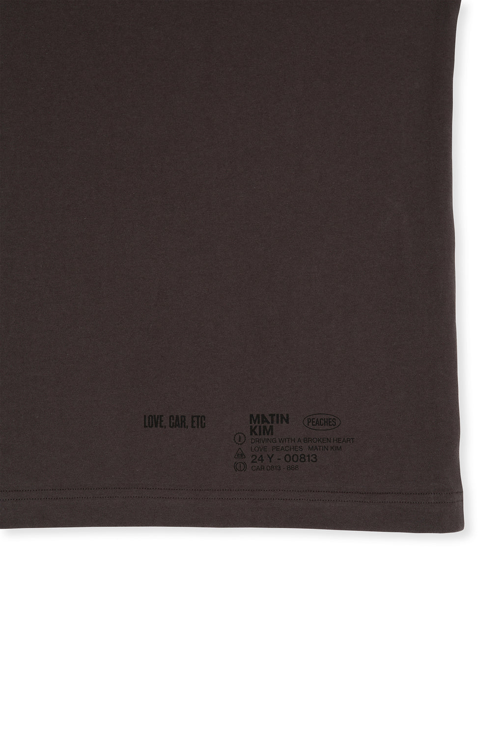 Matin Kim - Peaches Love Car Etc Graphic Top (Charcoal) product image 8 | TRAB K-Fashion Australia