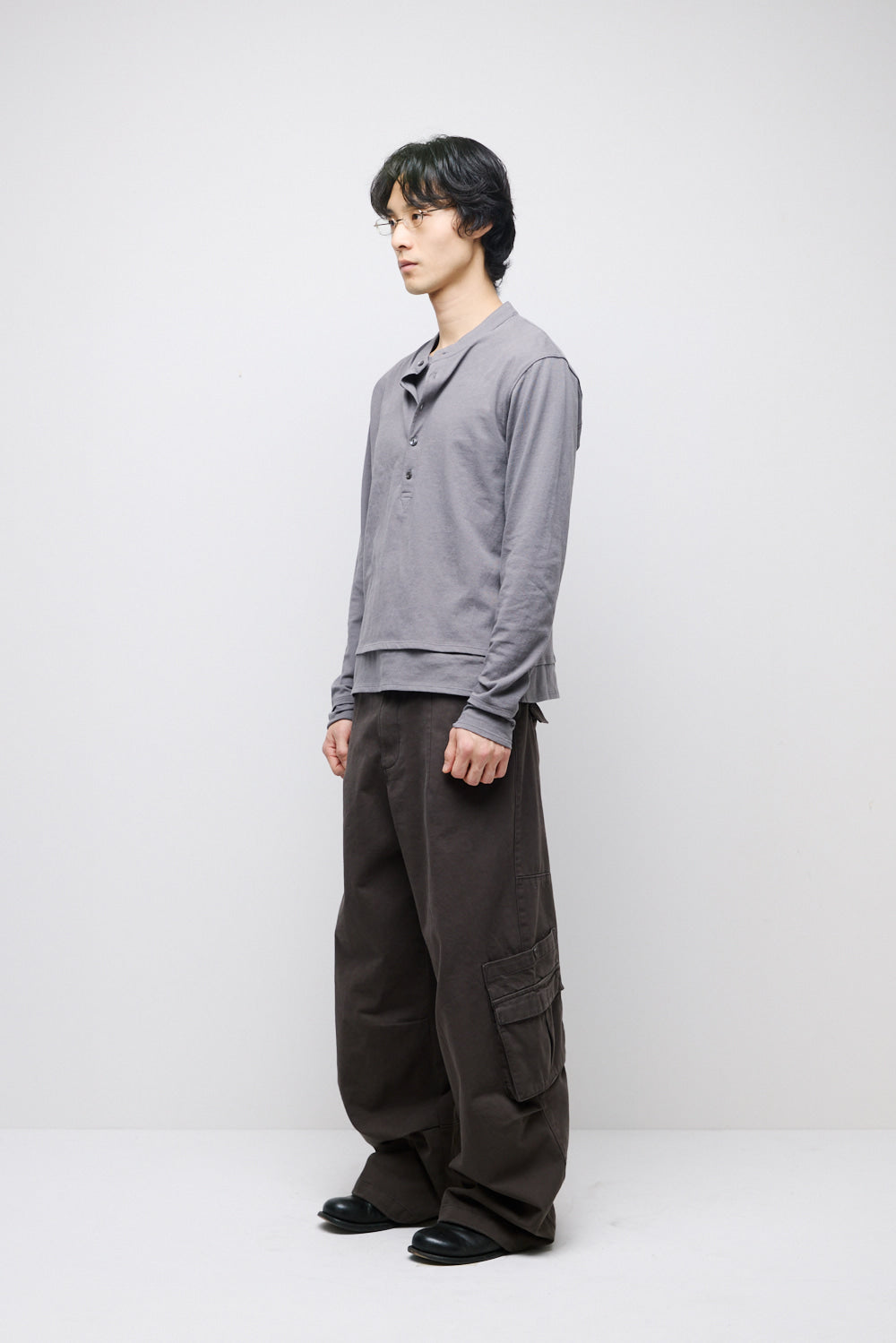 Hatchingroom - Dual Front Tee (Grey) product image 6 | TRAB K-Fashion Australia