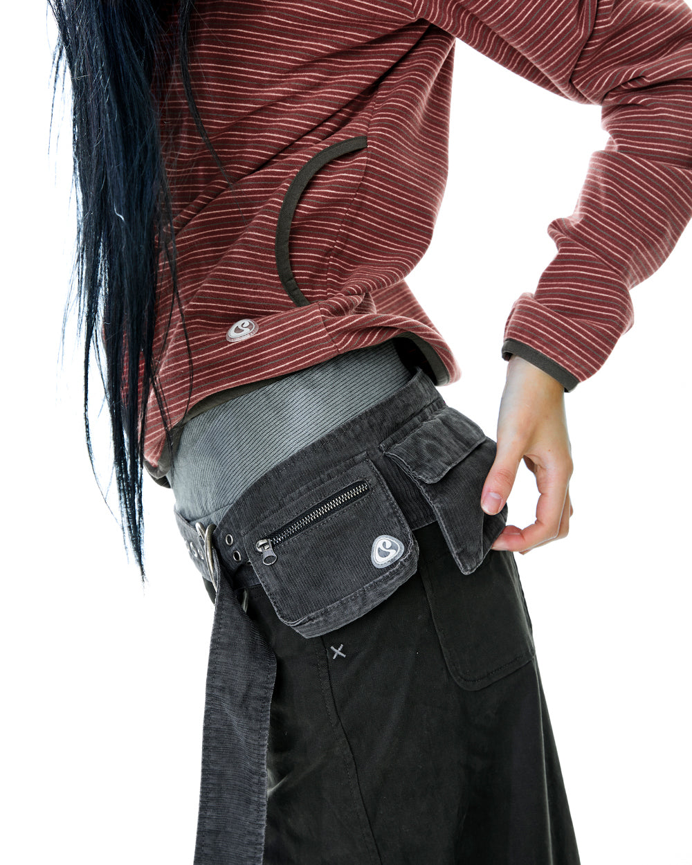 Coyseio - Waist Panel Skirt Warm (Grey) product image 8 | TRAB K-Fashion Australia