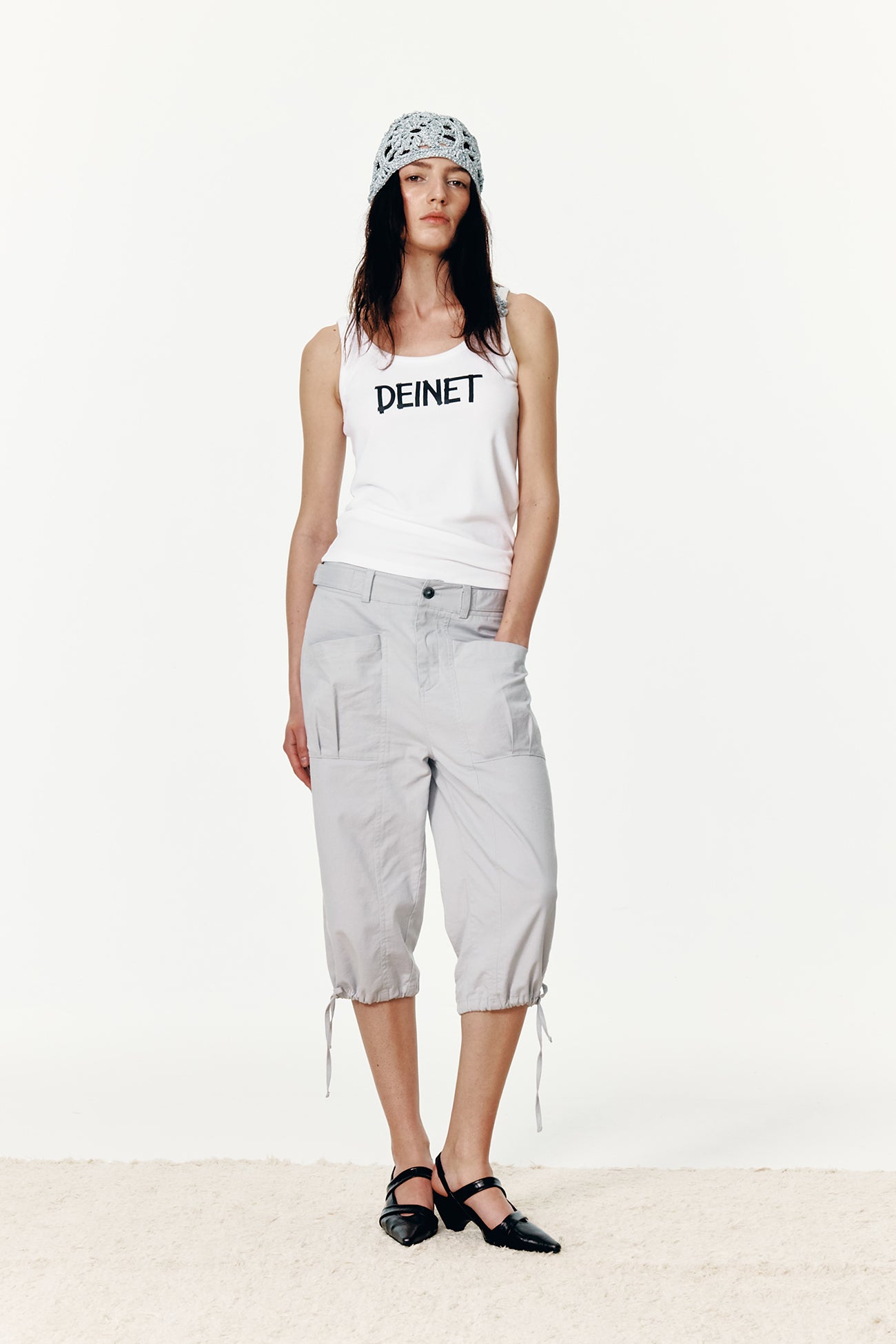 Deinet - Two Buckle Half Pants (Light Grey) product image 7 | TRAB K-Fashion Australia