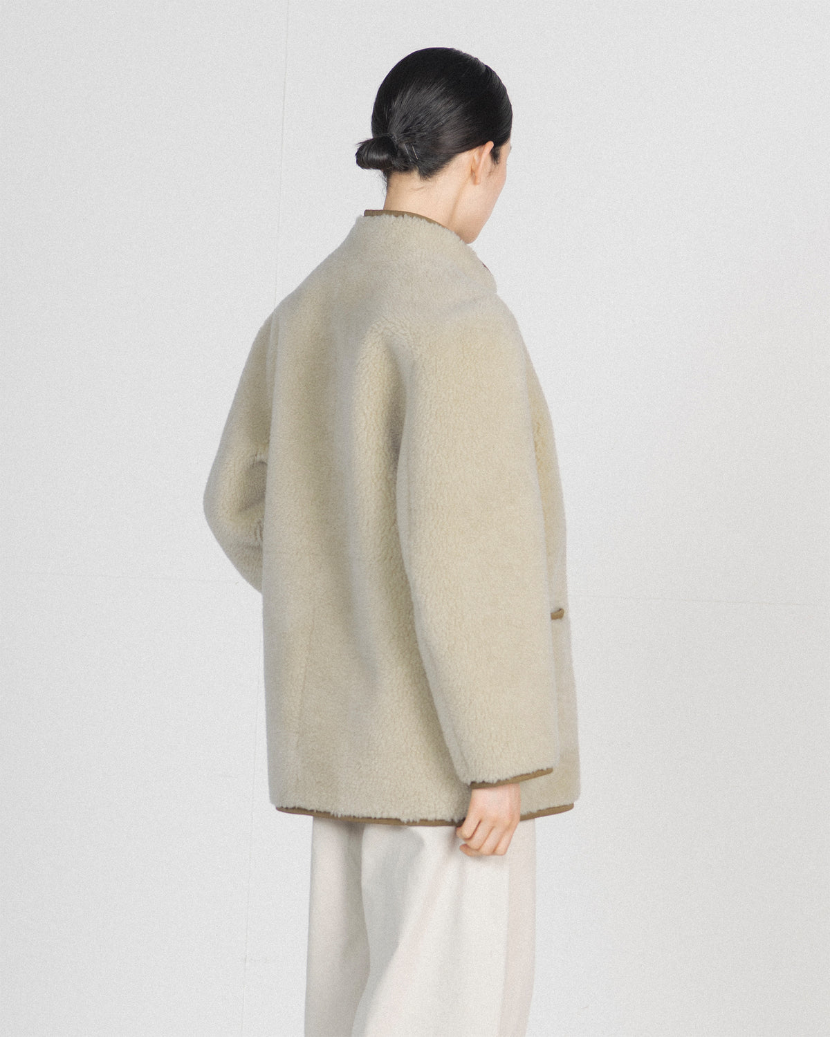 Brownyard - Reversible Shearling Jacket (Beige) product image 2 | TRAB K-Fashion Australia