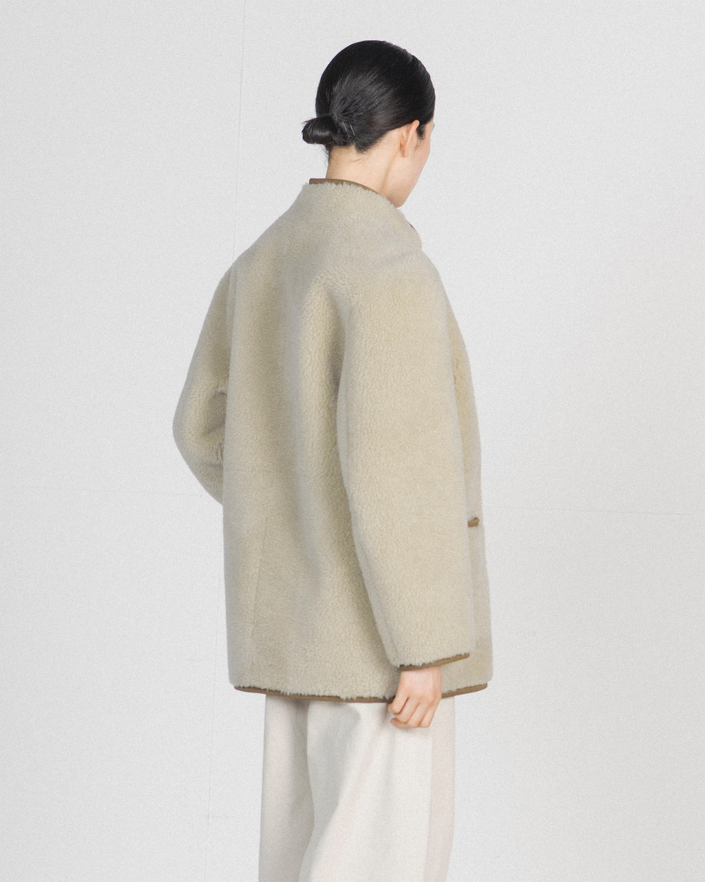 Brownyard - Reversible Shearling Jacket (Beige) product image 2 | TRAB K-Fashion Australia