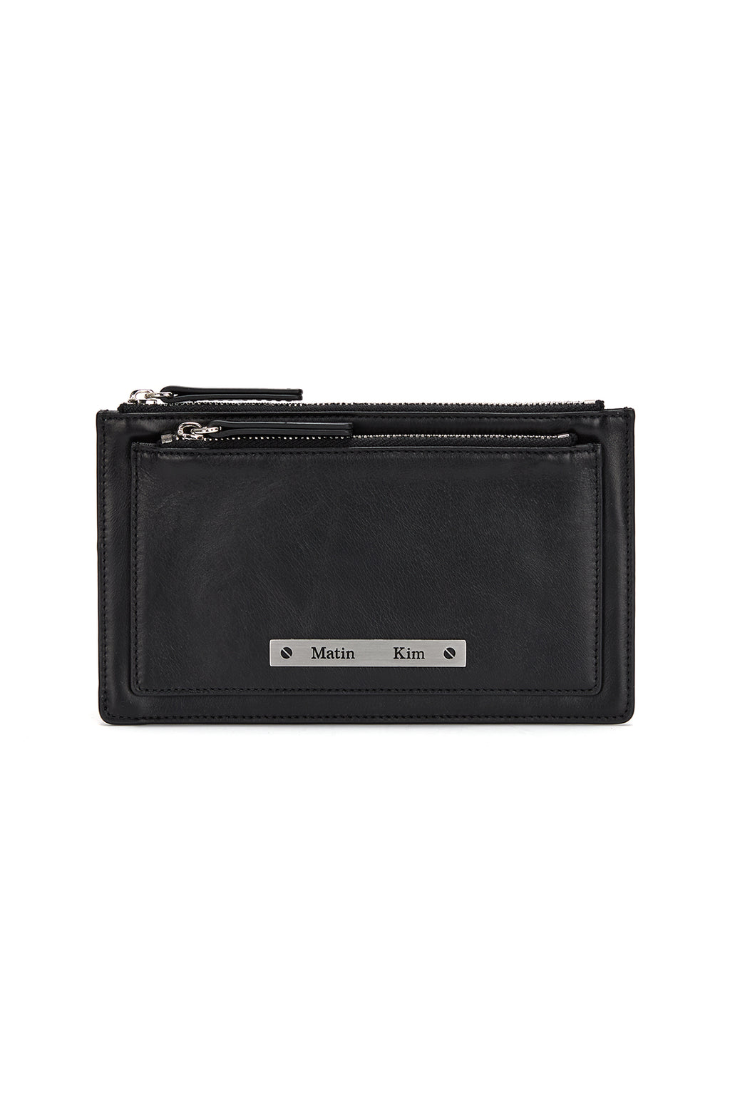 Matin Kim - Vintage Leather Clutch Bag (Black) product image 1 | TRAB K-Fashion Australia