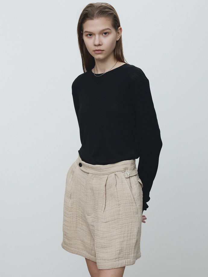 Tonywack - Double Weave Linen Short (French Beige) product image 3 | TRAB K-Fashion Australia