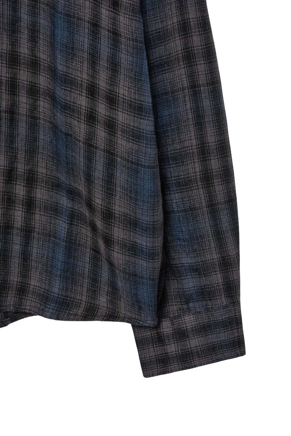 Hatchingroom - Museum Shirt Linen Check (Charcoal/Blue) product image 7 | TRAB K-Fashion Australia