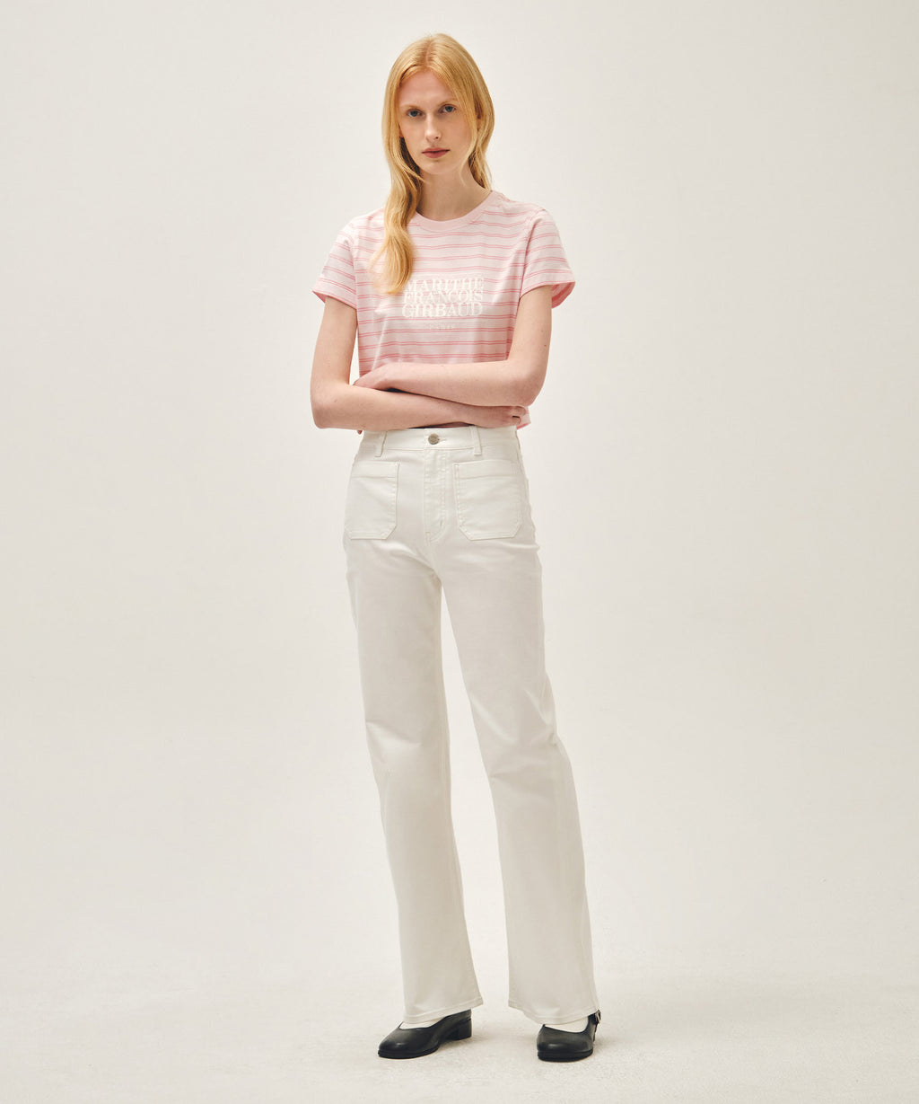Marithe & Francois Girbaud - Classic Logo Crop Tee (Pink) product image 5 | TRAB K-Fashion Australia