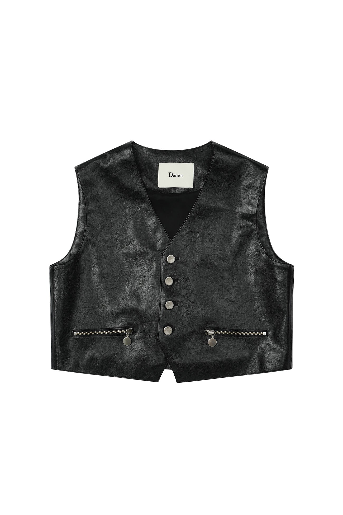 Deinet - Faux Leather Vest (Black) product image 11 | TRAB K-Fashion Australia