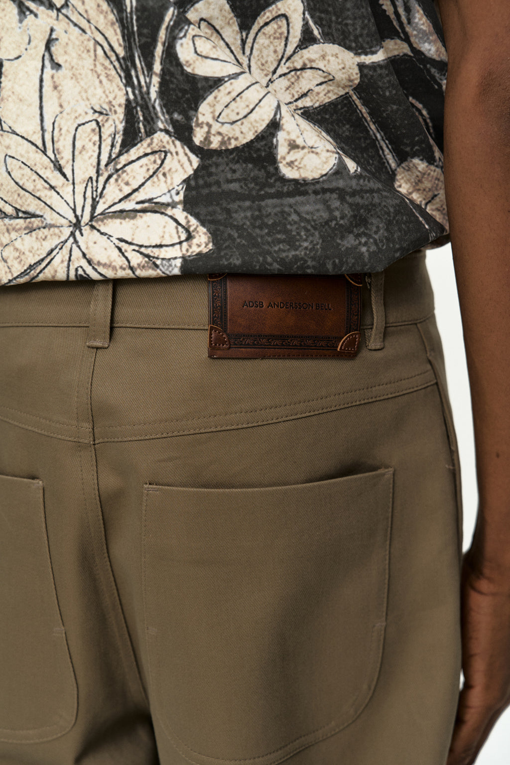 Andersson Bell - Cut-Out Wrap Wide-Leg Trousers (Beige) product image 7 | TRAB K-Fashion Australia
