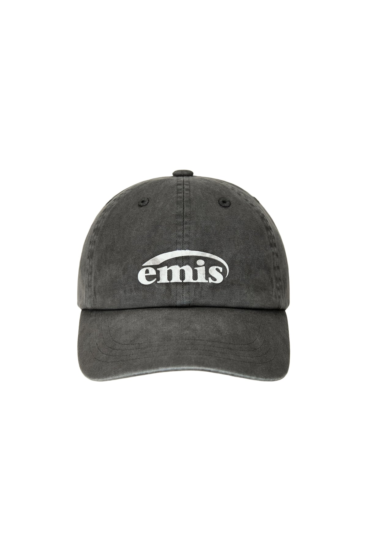 Emis - Logo Print Pigment Dyeing Ball Cap (Gray) product image 1 | TRAB K-Fashion Australia