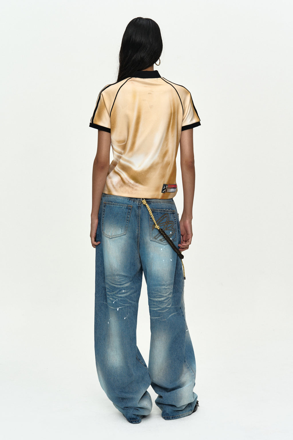 Andersson Bell - Repair Loose-Fit Jeans (Blue) product image 6 | TRAB K-Fashion Australia