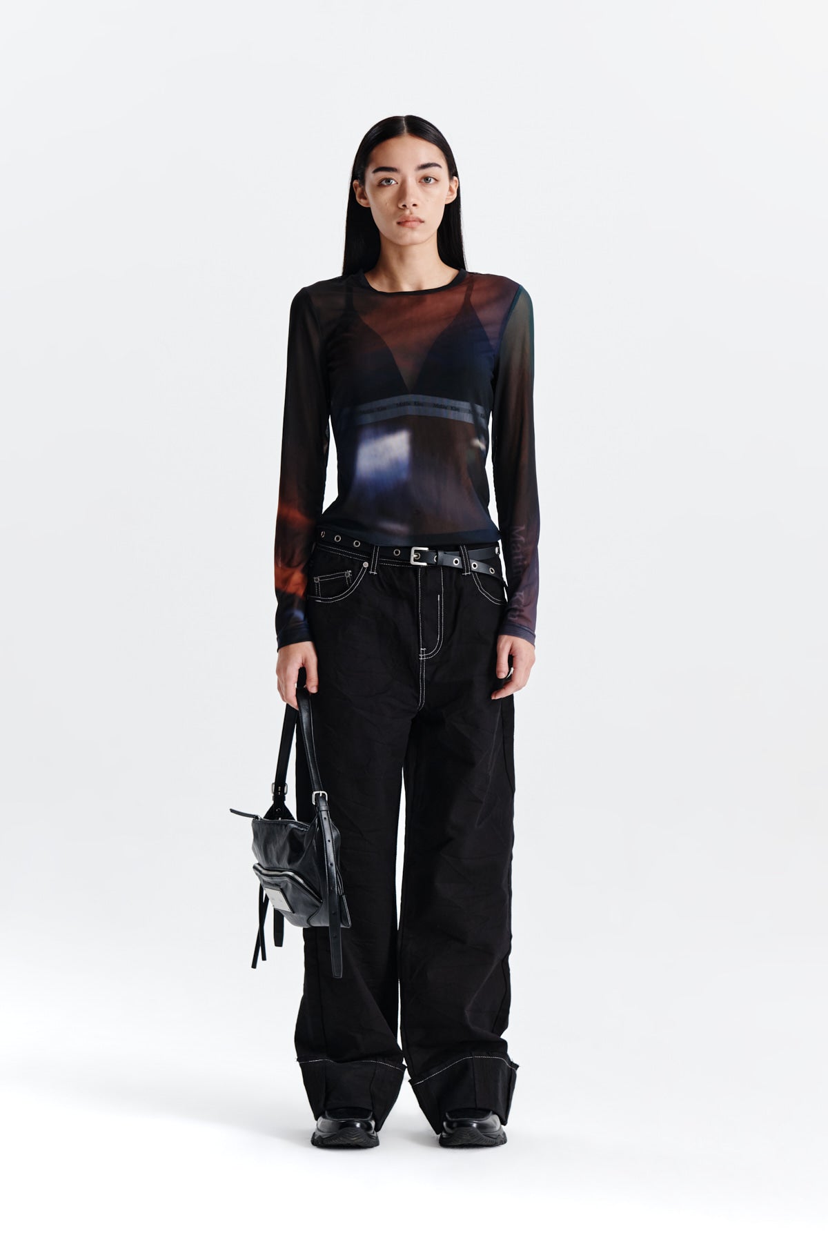 Matin Kim - Pigment Washed Denim Pants (Dark Navy) product image 10 | TRAB K-Fashion Australia