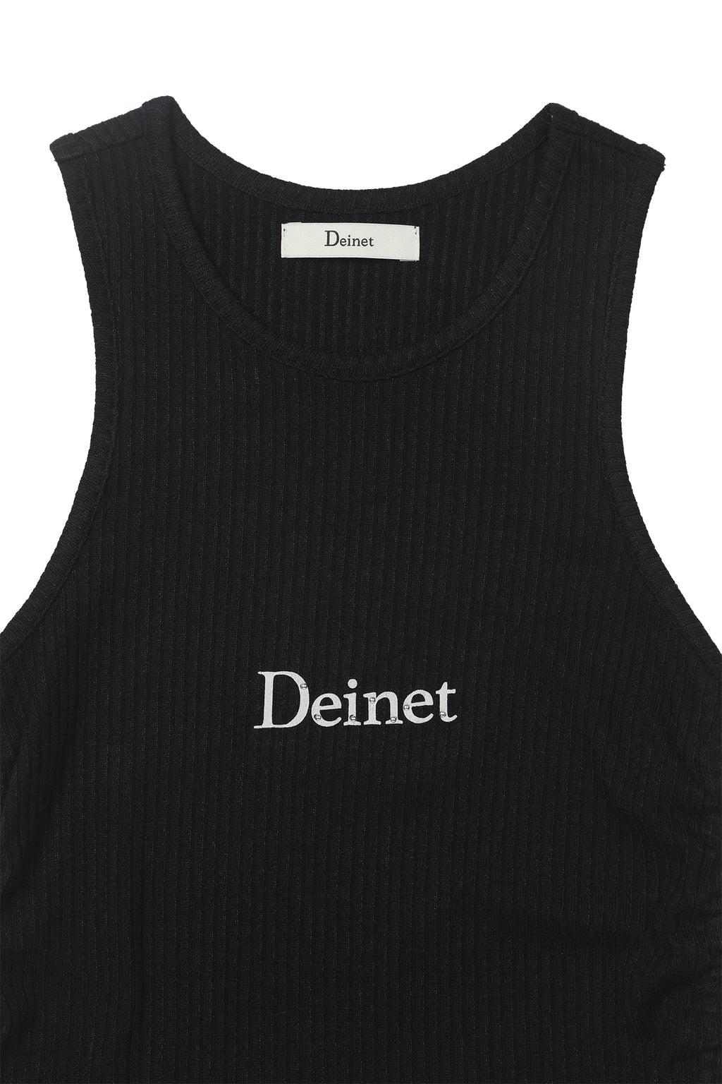Deinet - Logo Shirring Sleeveless (Black) product image 10 | TRAB K-Fashion Australia