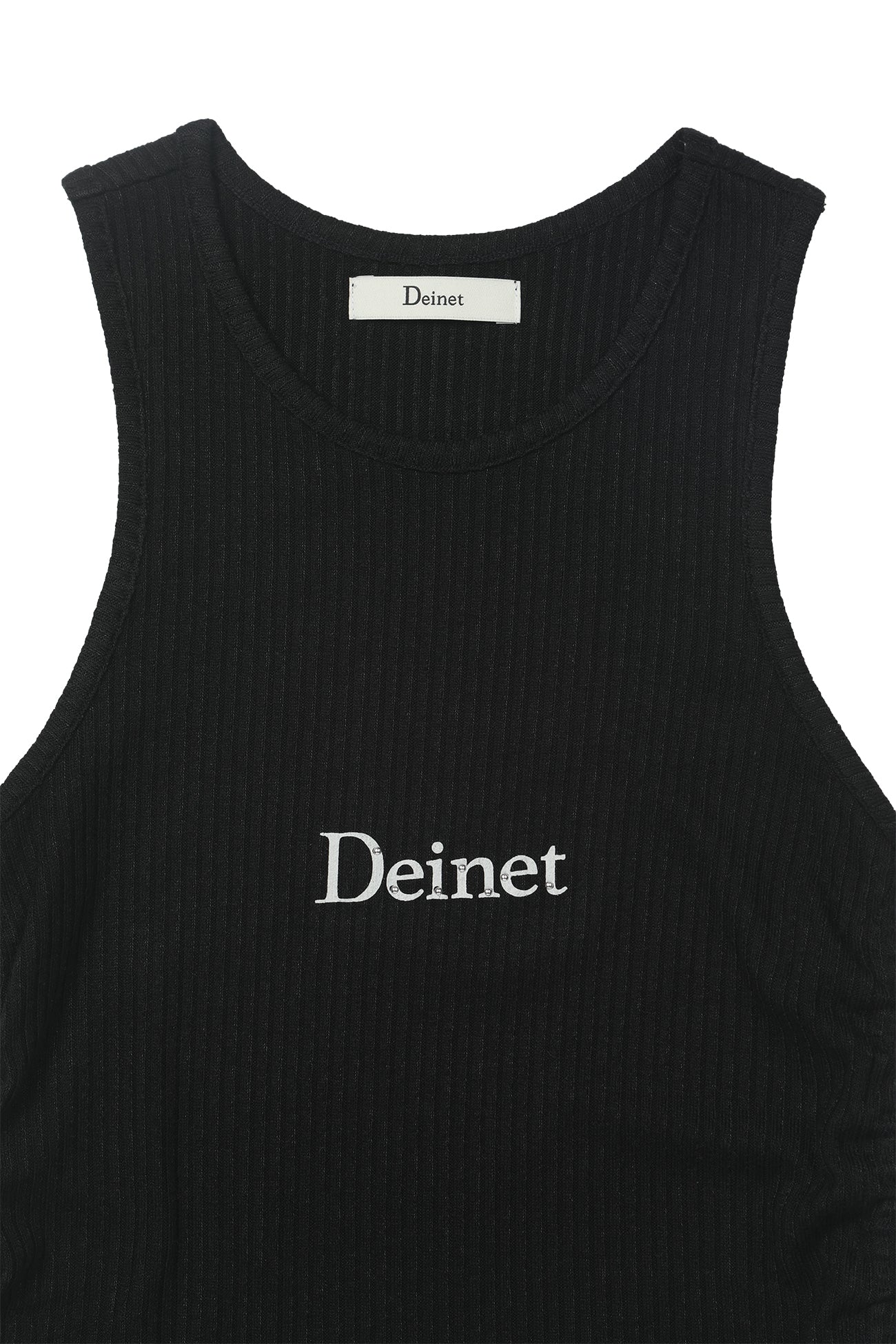 Deinet - Logo Shirring Sleeveless (Black) product image 10 | TRAB K-Fashion Australia