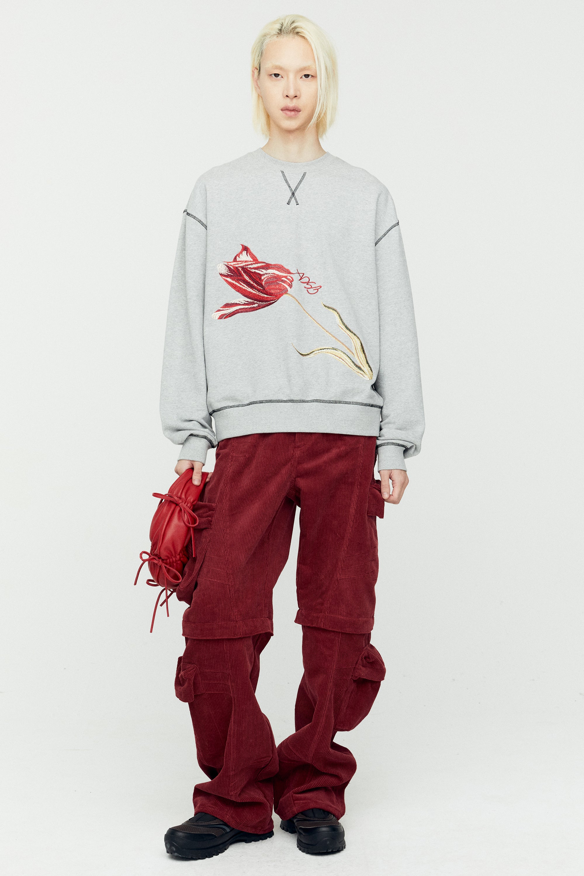 Andersson Bell - (essential) Adsb Fiore Sweatshirts (Grey) product image 4 | TRAB K-Fashion Australia
