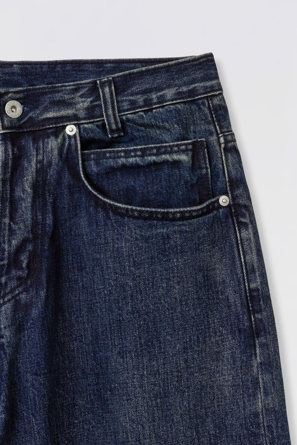 Hatchingroom - Regular Selvedge Jeans (Dark Blue) product image 4 | TRAB K-Fashion Australia