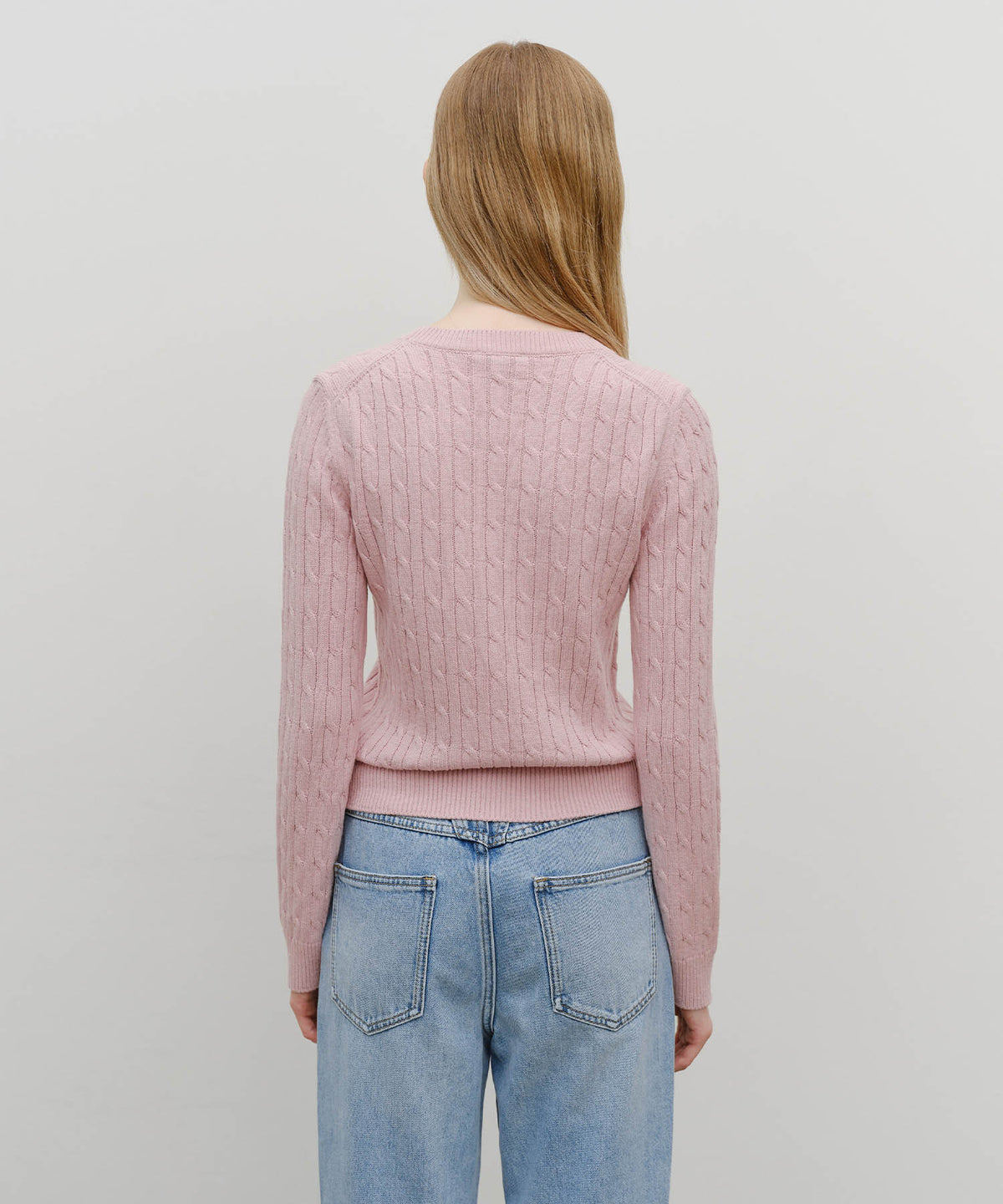 Marithe & Francois Girbaud - Vineyard Cable Knit Pullover (Pink) product image 3 | TRAB K-Fashion Australia