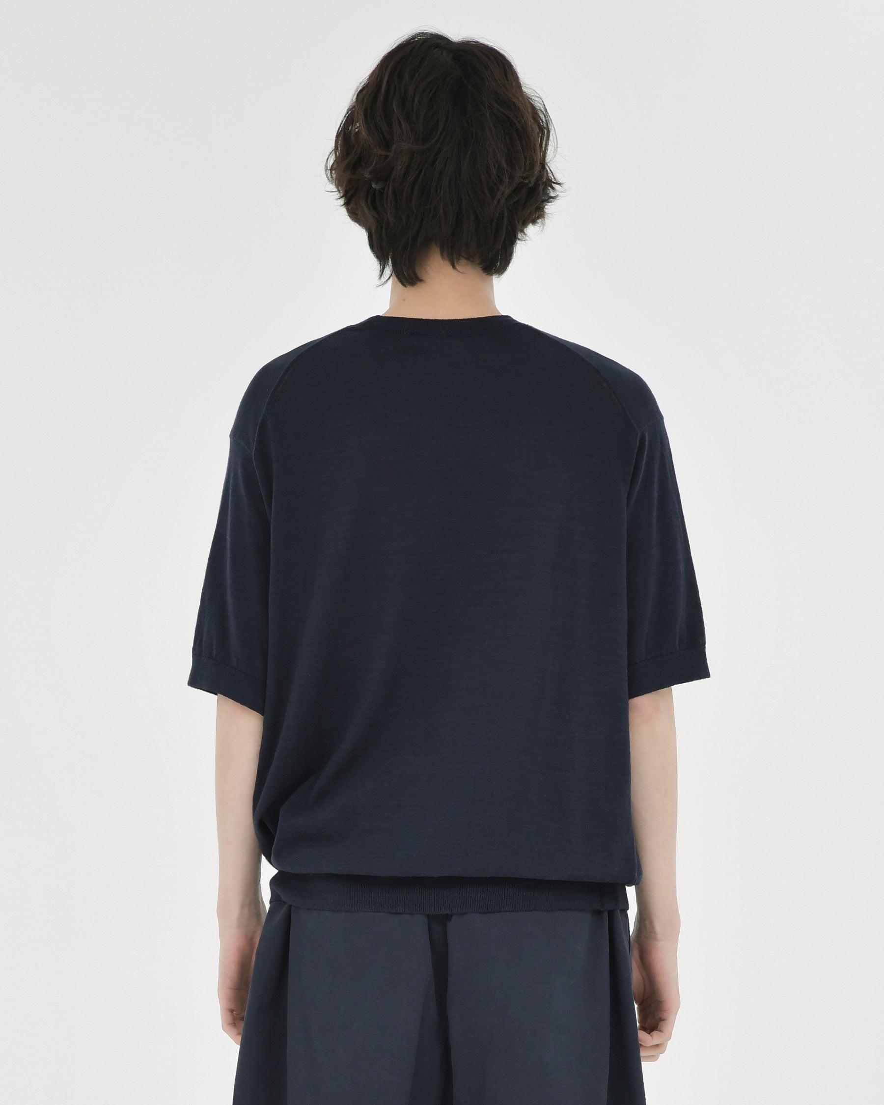 Brownyard - Supima Cotton Half Knit (Dark Navy) product image 2 | TRAB K-Fashion Australia