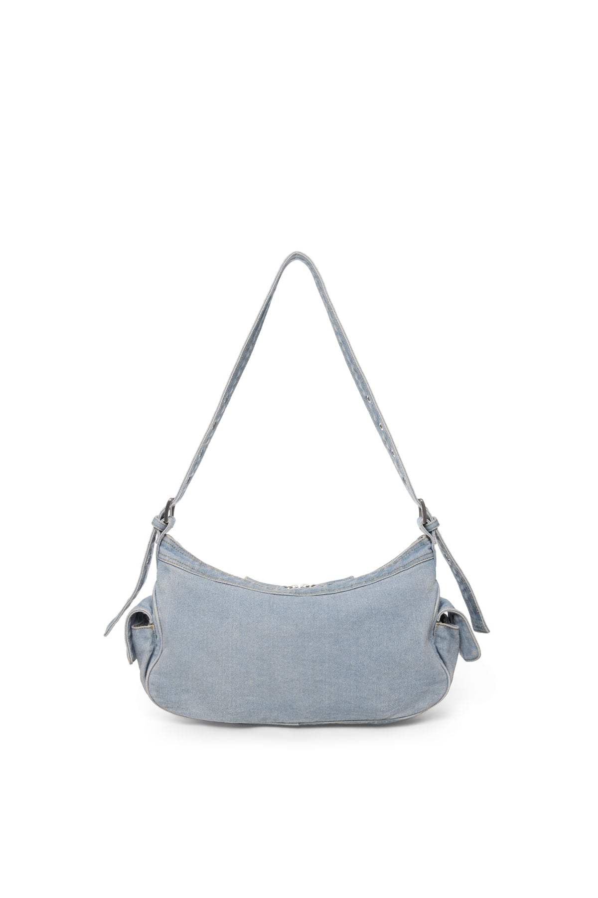 Matin Kim - Matin Dust Denim Side Pocket Bag (Light Blue) product image 3 | TRAB K-Fashion Australia