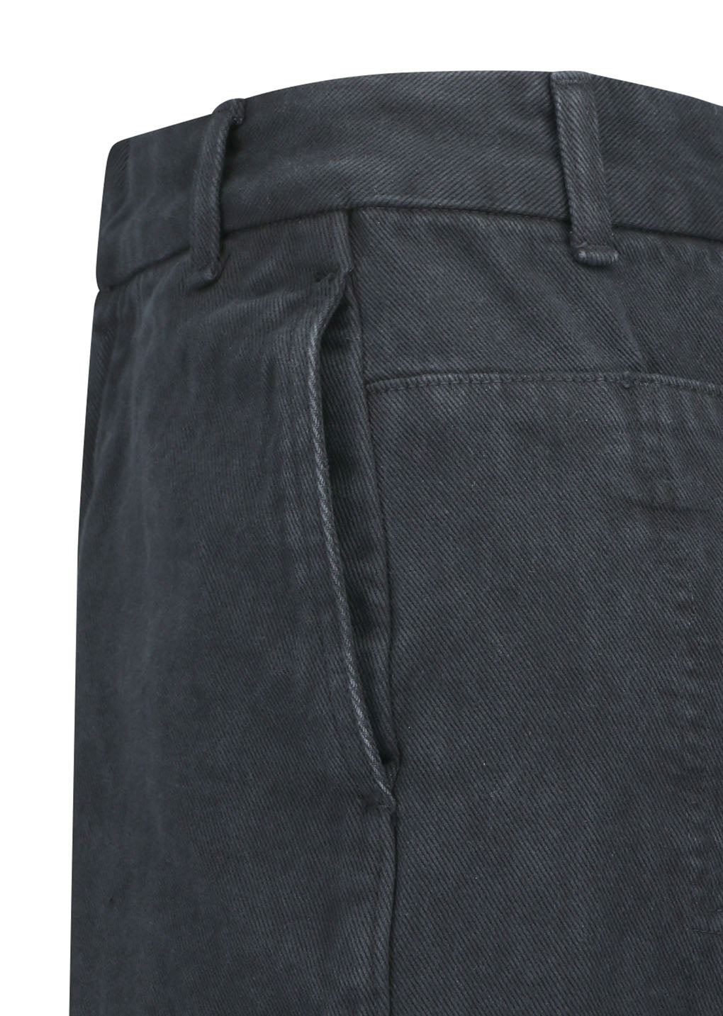 Amomento - Garments Dyed Curved Seam Denim (Black) product image 6 | TRAB K-Fashion Australia