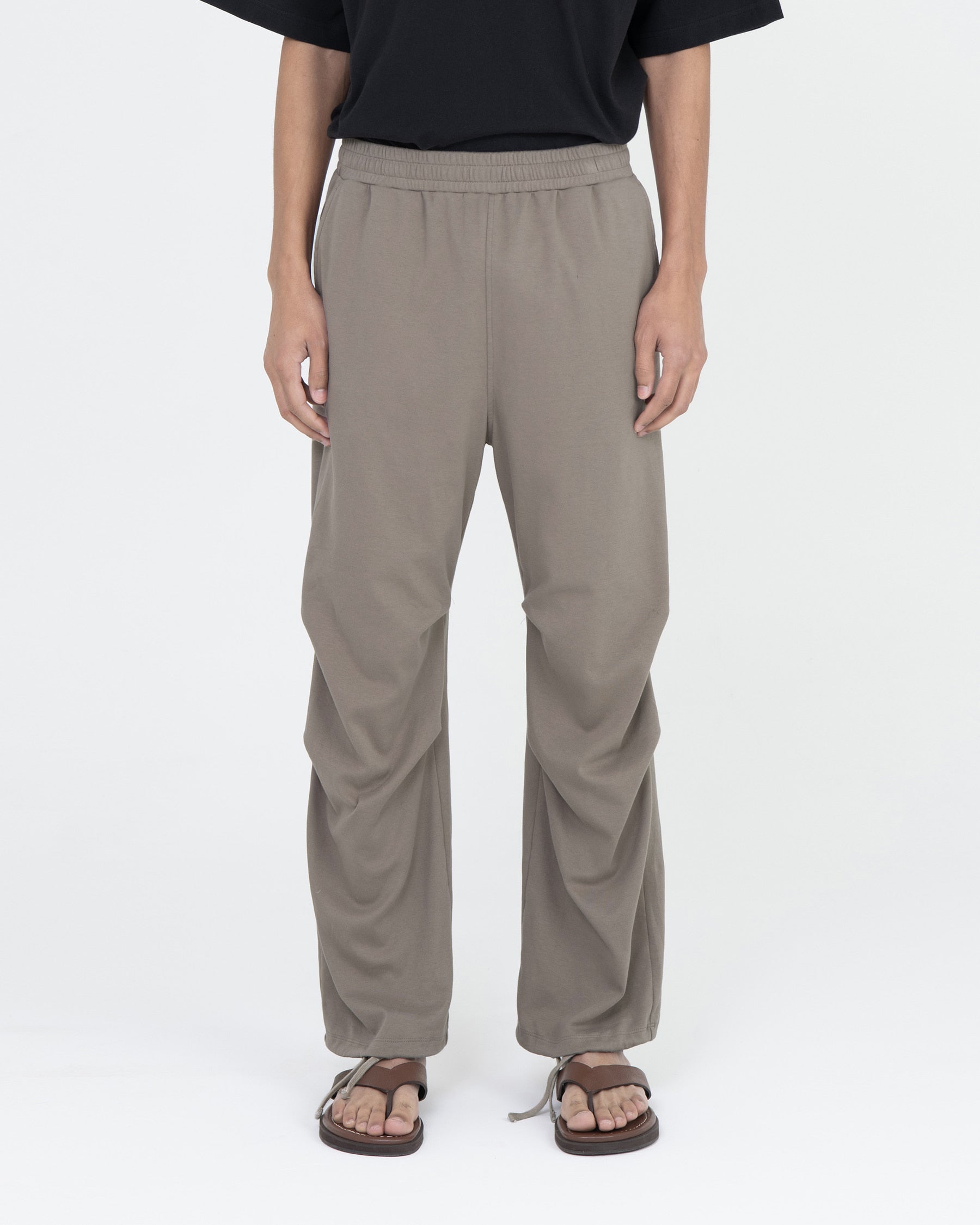 Brownyard - Smooth Jersey Parachute Pants (Vintage Beige) product image 1 | TRAB K-Fashion Australia