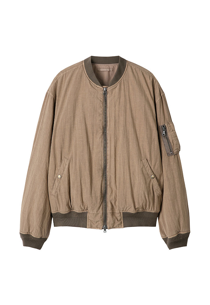 Art if acts - Garment-Dyed Rayon Ma-1 (Dusty Beige) product image 7 | TRAB K-Fashion Australia