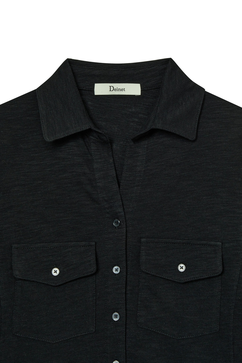 Deinet - Button Collar T-Shirt (Black) product image 11 | TRAB K-Fashion Australia