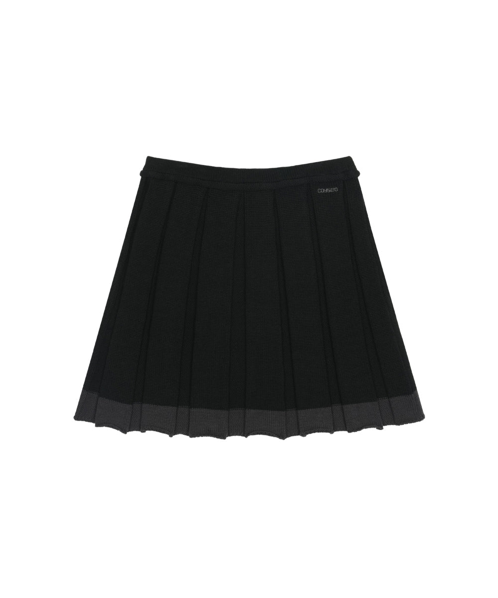 Coyseio - Knit Pleats Skirt (Black) product image 9 | TRAB K-Fashion Australia