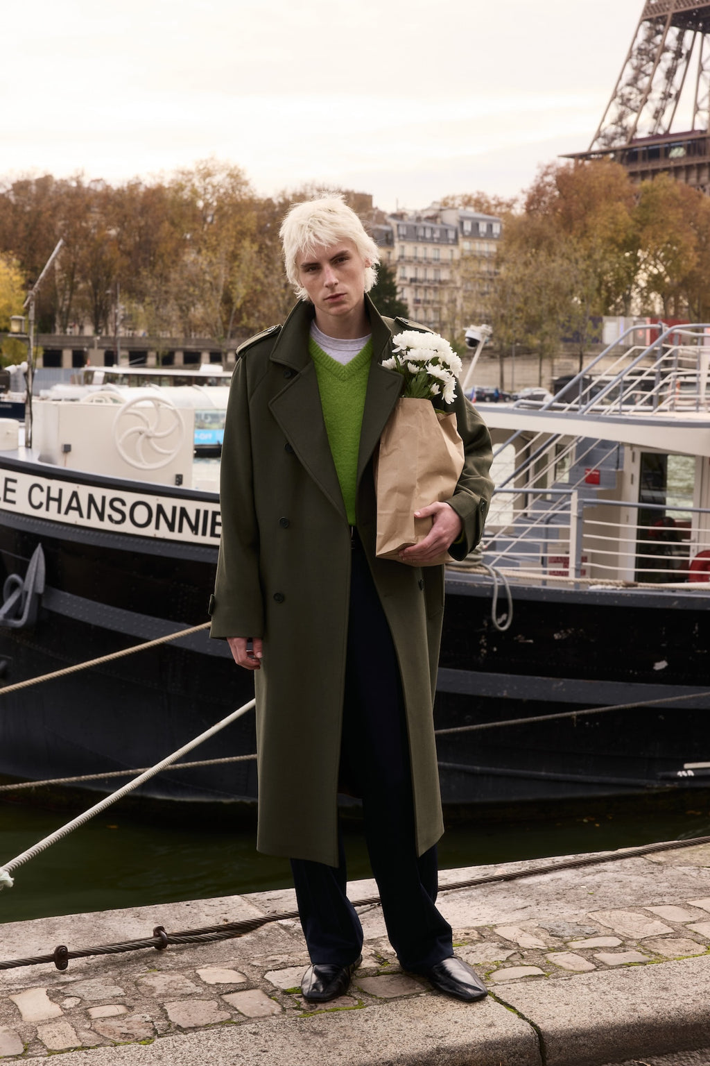 STU - Crease Belt Slacks In Cashmere (Navy) product image 6 | TRAB K-Fashion Australia