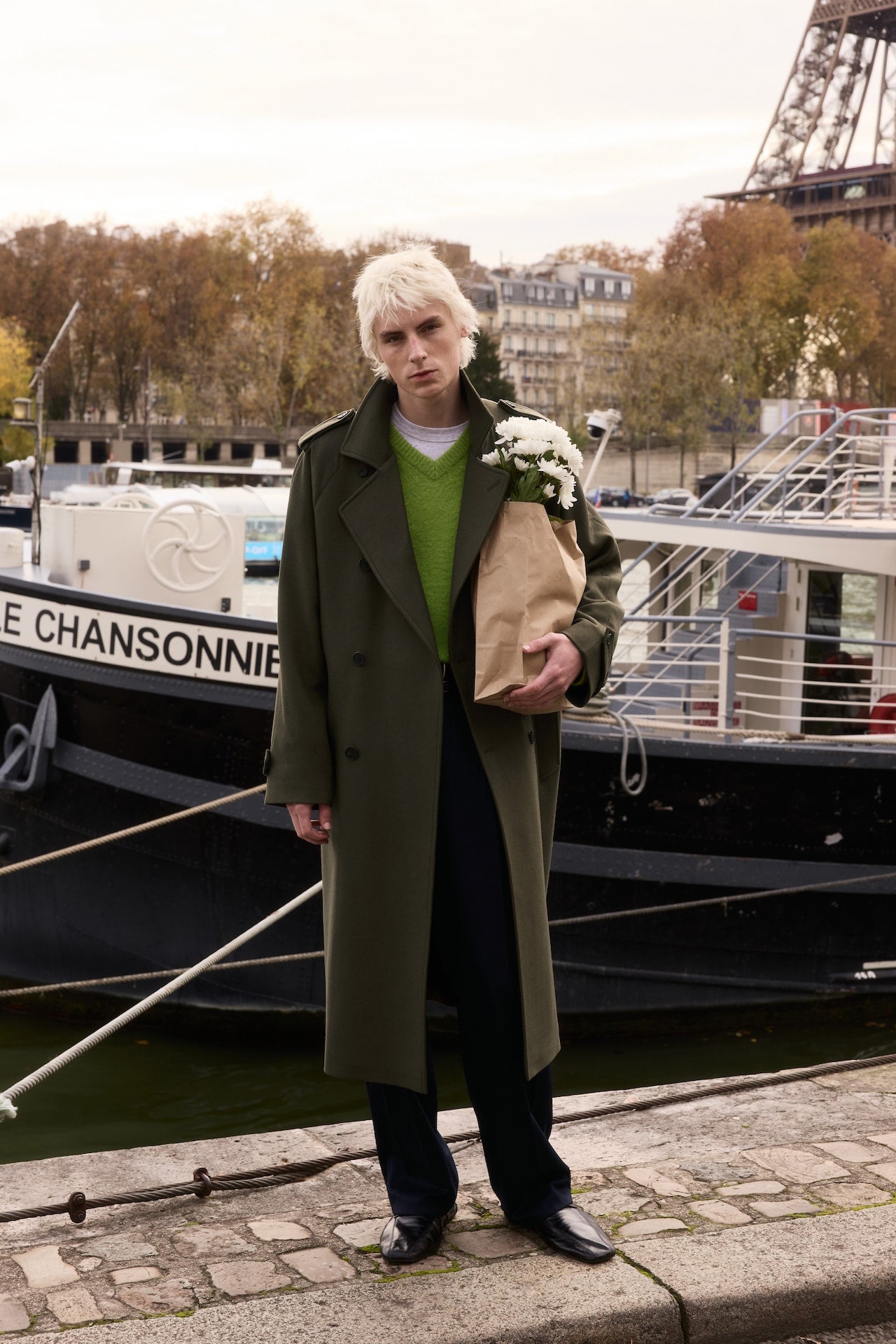 STU - Crease Belt Slacks In Cashmere (Navy) product image 6 | TRAB K-Fashion Australia