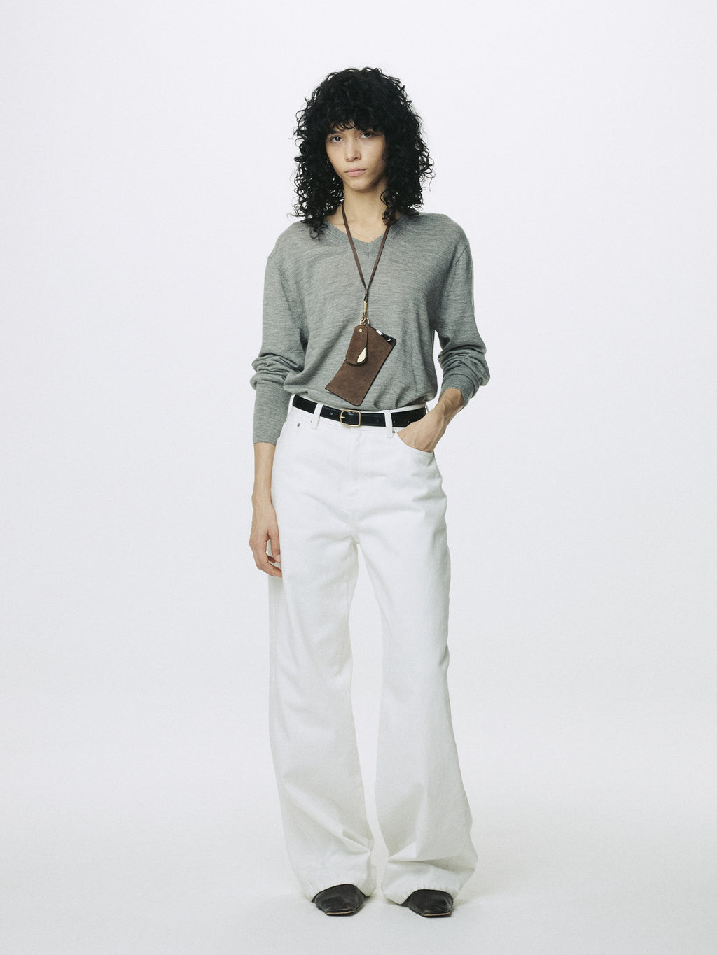 Tonywack - Wide-Leg Baggy Denim Jeans (Off White) product image 1 | TRAB K-Fashion Australia