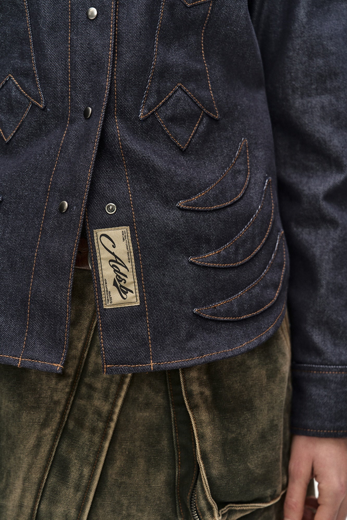 Andersson Bell - Western Patched Shirt (indigo) (Indigo) product image 8 | TRAB K-Fashion Australia
