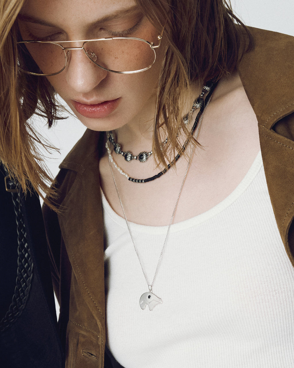 Numbering - Navajo Bear Pendant Necklace #6761 product image 1 | TRAB K-Fashion Australia
