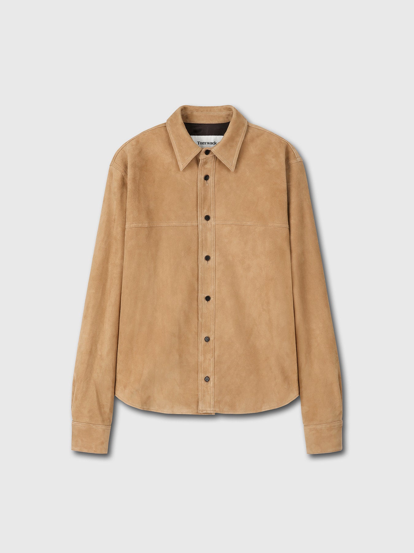 Tonywack - Suede Regular Fit Shirt (Light Beige) product image 8 | TRAB K-Fashion Australia