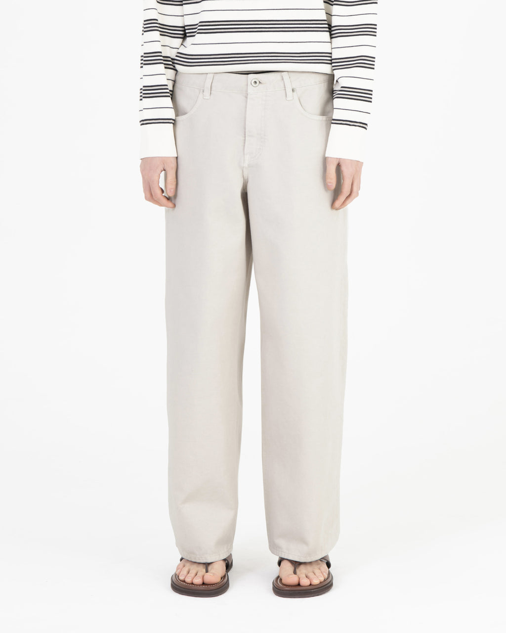 Brownyard - Wide Denim (Vintage White) product image 1 | TRAB K-Fashion Australia