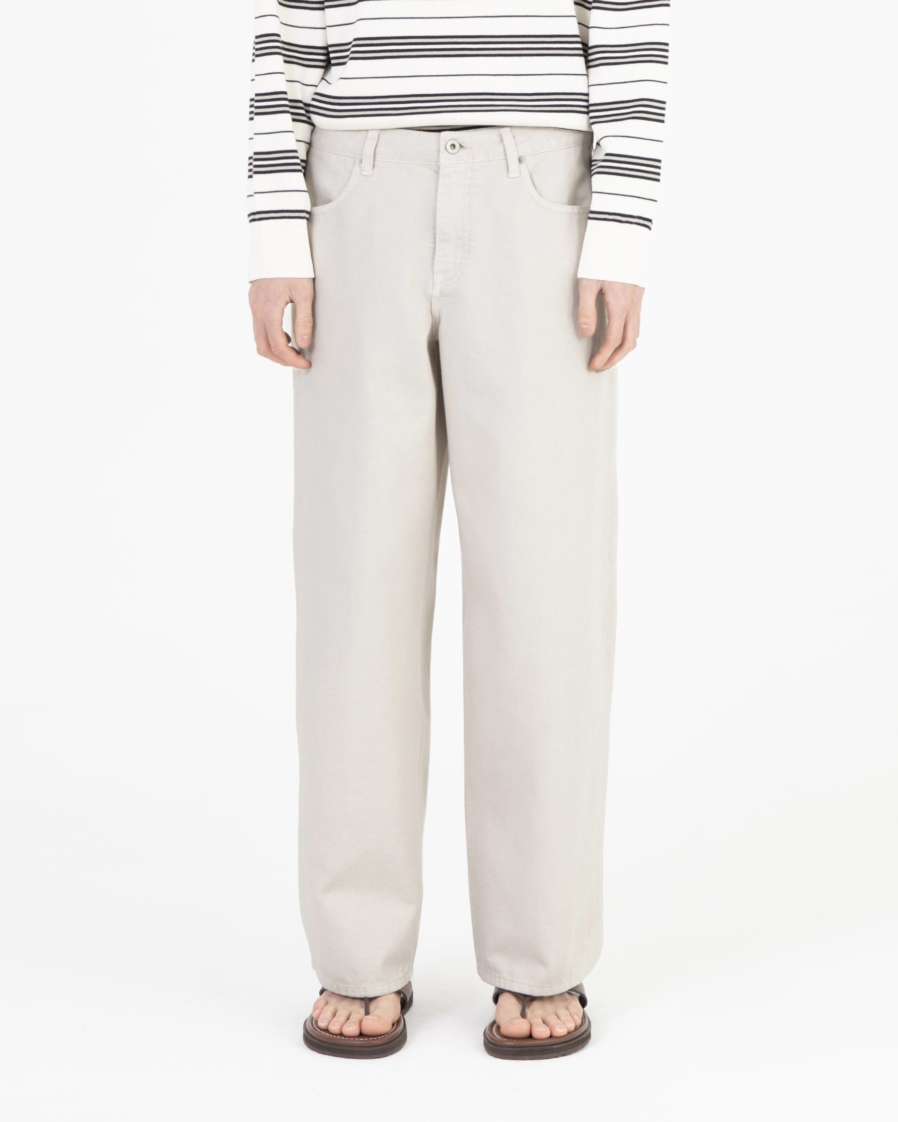 Brownyard - Wide Denim (Vintage White) product image 1 | TRAB K-Fashion Australia