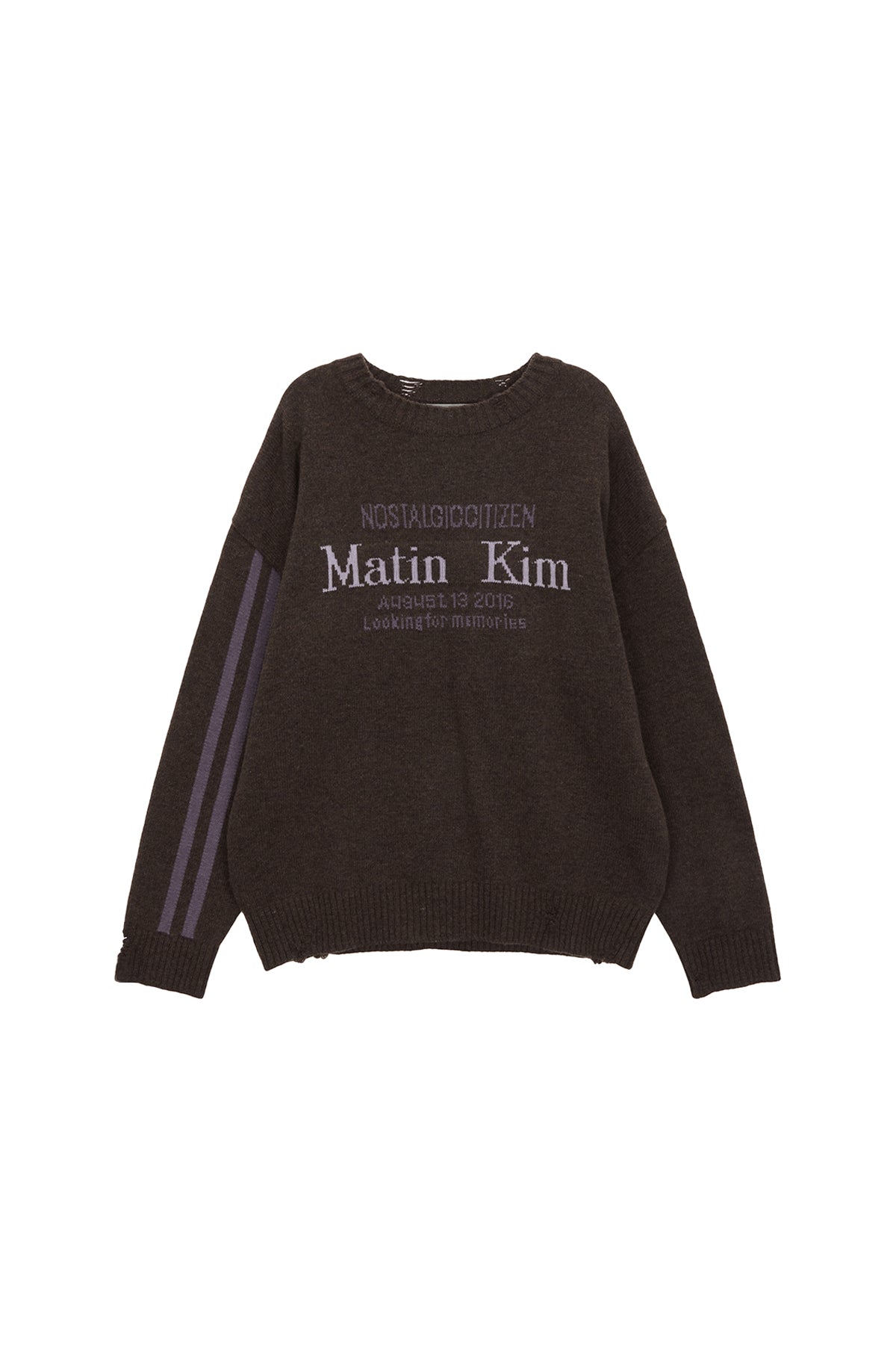 Matin Kim - Matin Sleeve Line Knit Pullover (Ivory) product image 12 | TRAB K-Fashion Australia