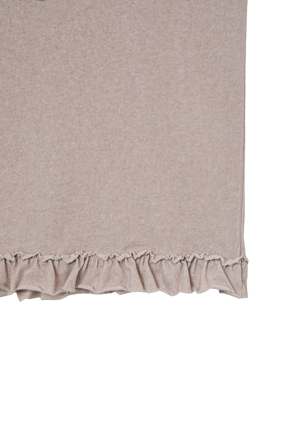 Deinet - Ruffle Washed T-Shirt (Beige) product image 5 | TRAB K-Fashion Australia