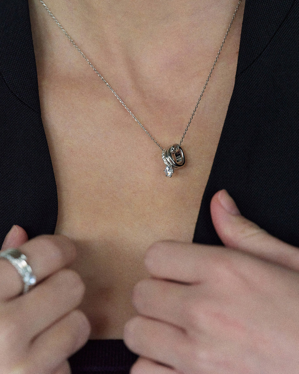 Numbering - Coil Spiral Necklace / 6 Prong #8702 product image 6 | TRAB K-Fashion Australia