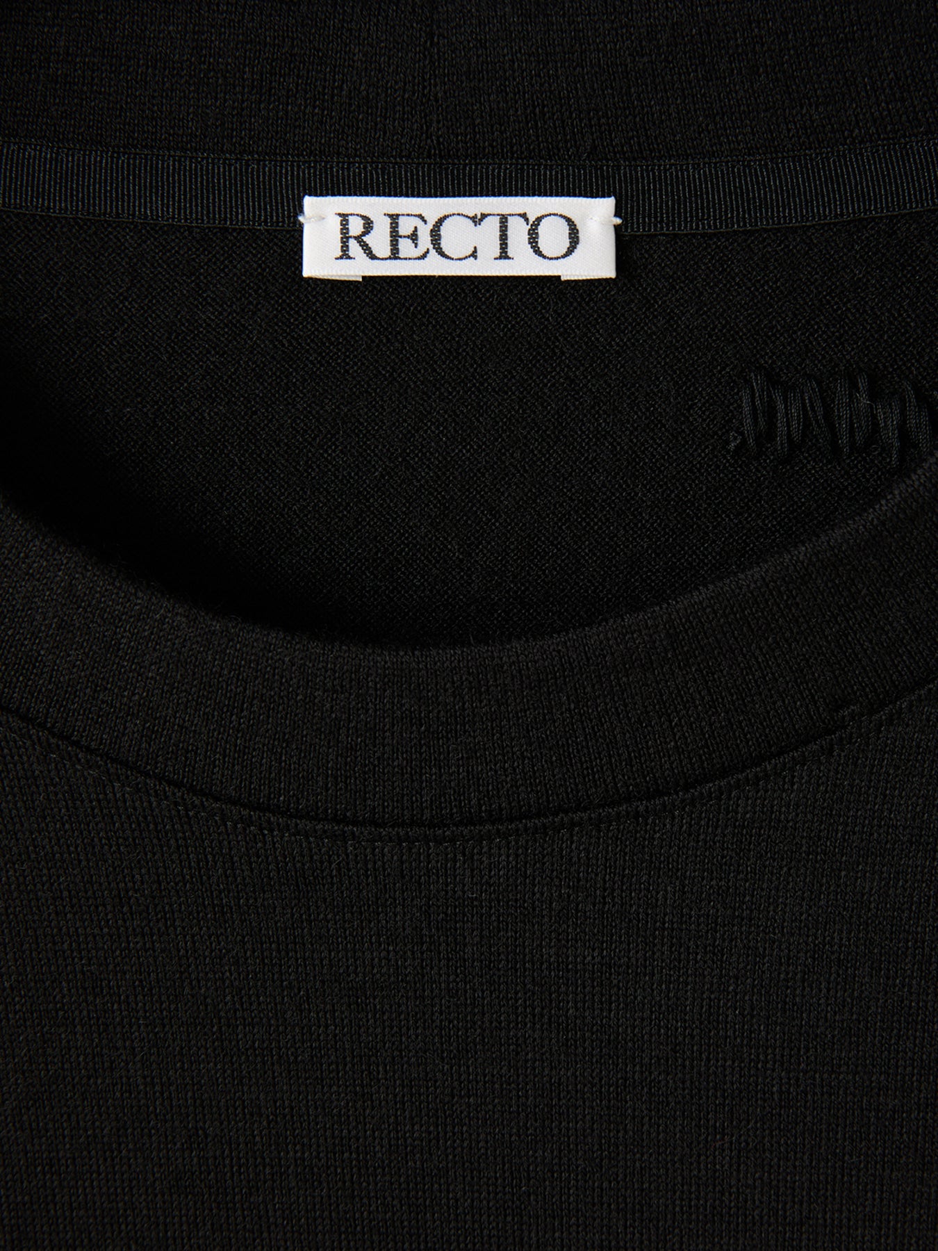 Recto - Back Logo Wool T-Shirt (Black) product image 2 | TRAB K-Fashion Australia