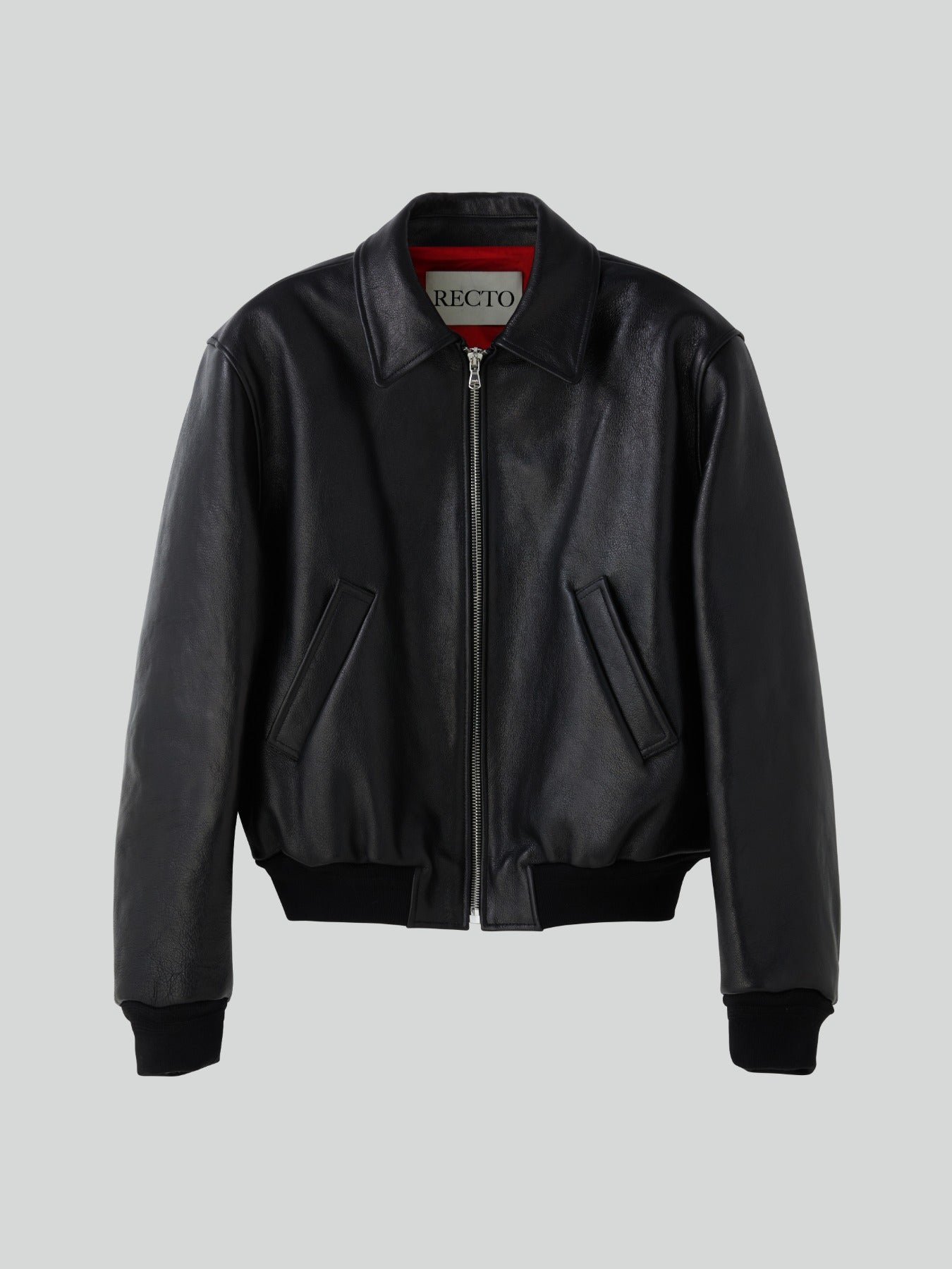 ジャケット・アウター RECTO BEN GOAT LEATHER JUMPER sizeS Recto Black Ben Leather Jacket Recto