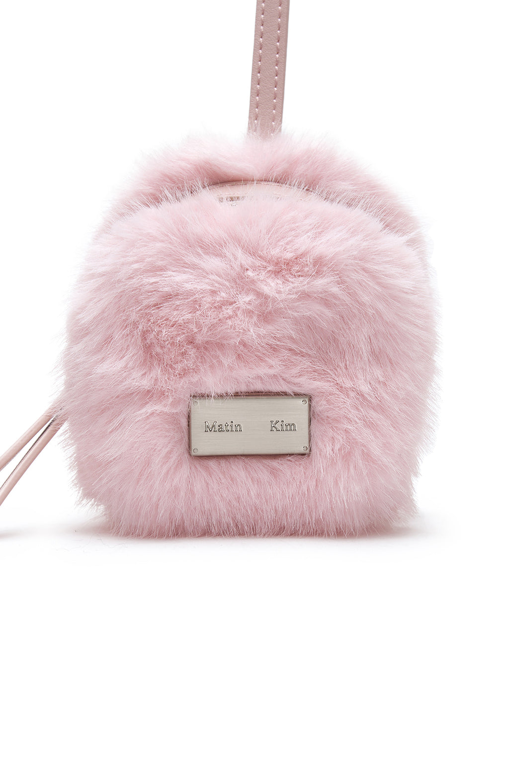 Matin Kim - Soft Fur Mini Cube Pouch (Pink) product image 3 | TRAB K-Fashion Australia