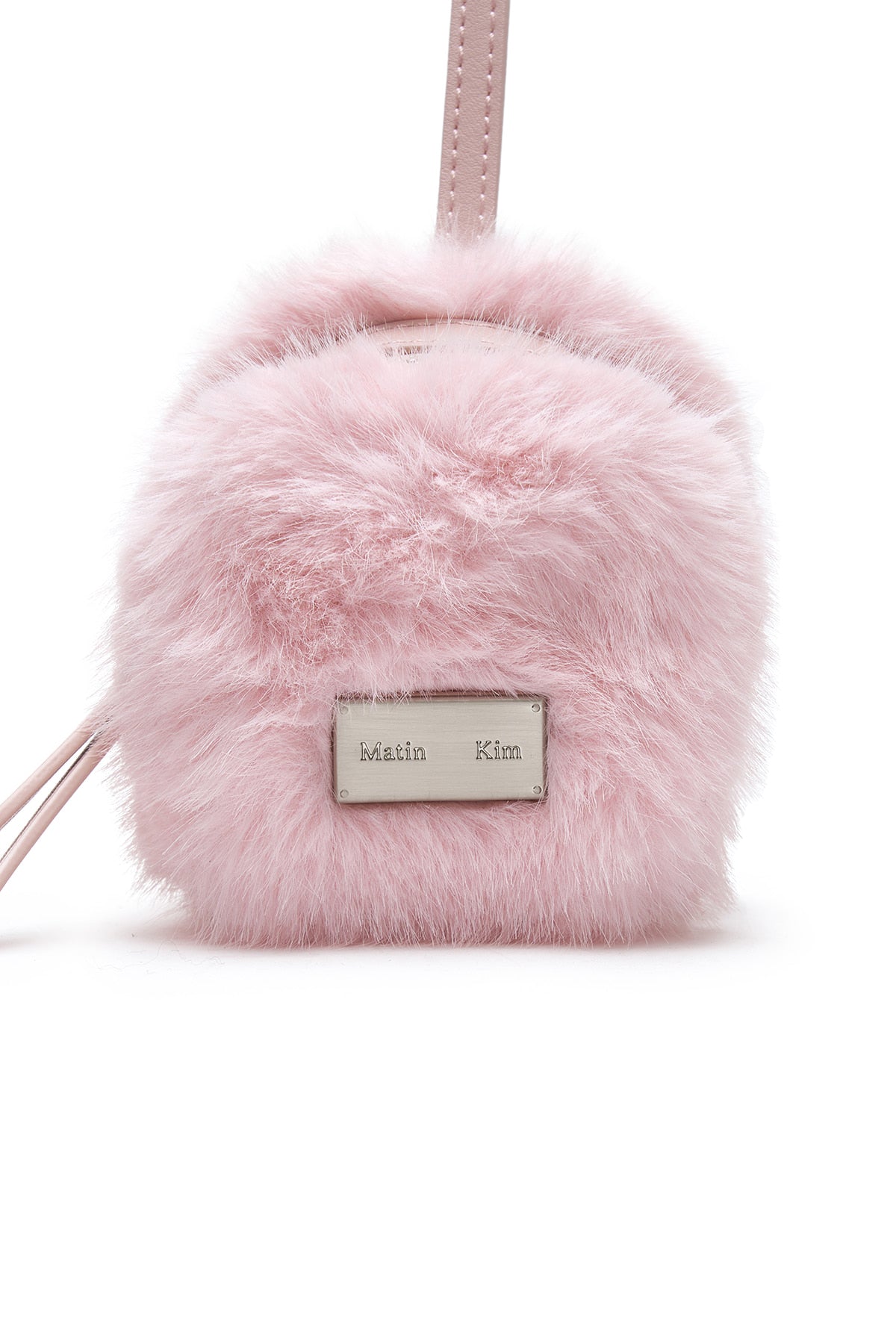 Matin Kim - Soft Fur Mini Cube Pouch (Pink) product image 3 | TRAB K-Fashion Australia