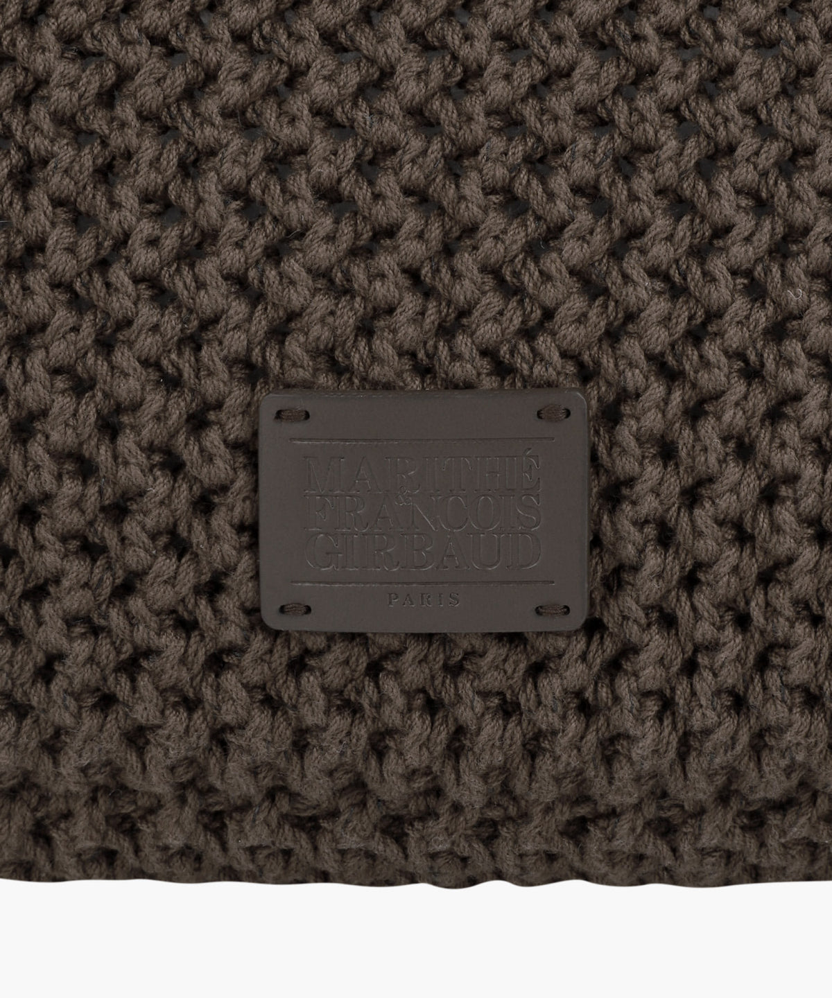 Marithe & Francois Girbaud - Classic Logo Net Shoulder Bag (Dark Brown) product image 4 | TRAB K-Fashion Australia