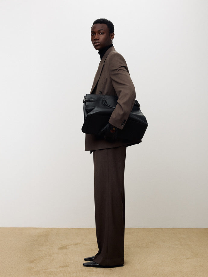 Tonywack - Melange Wool Double-Breasted Tailored Jacket (Hazelnut) product image 2 | TRAB K-Fashion Australia