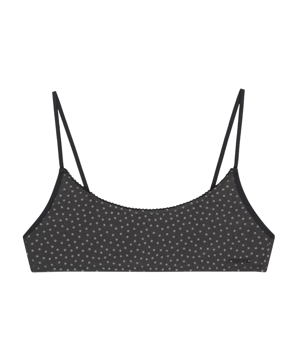 Coyseio - Star Soft Bralette (Charcoal) product image 1 | TRAB K-Fashion Australia