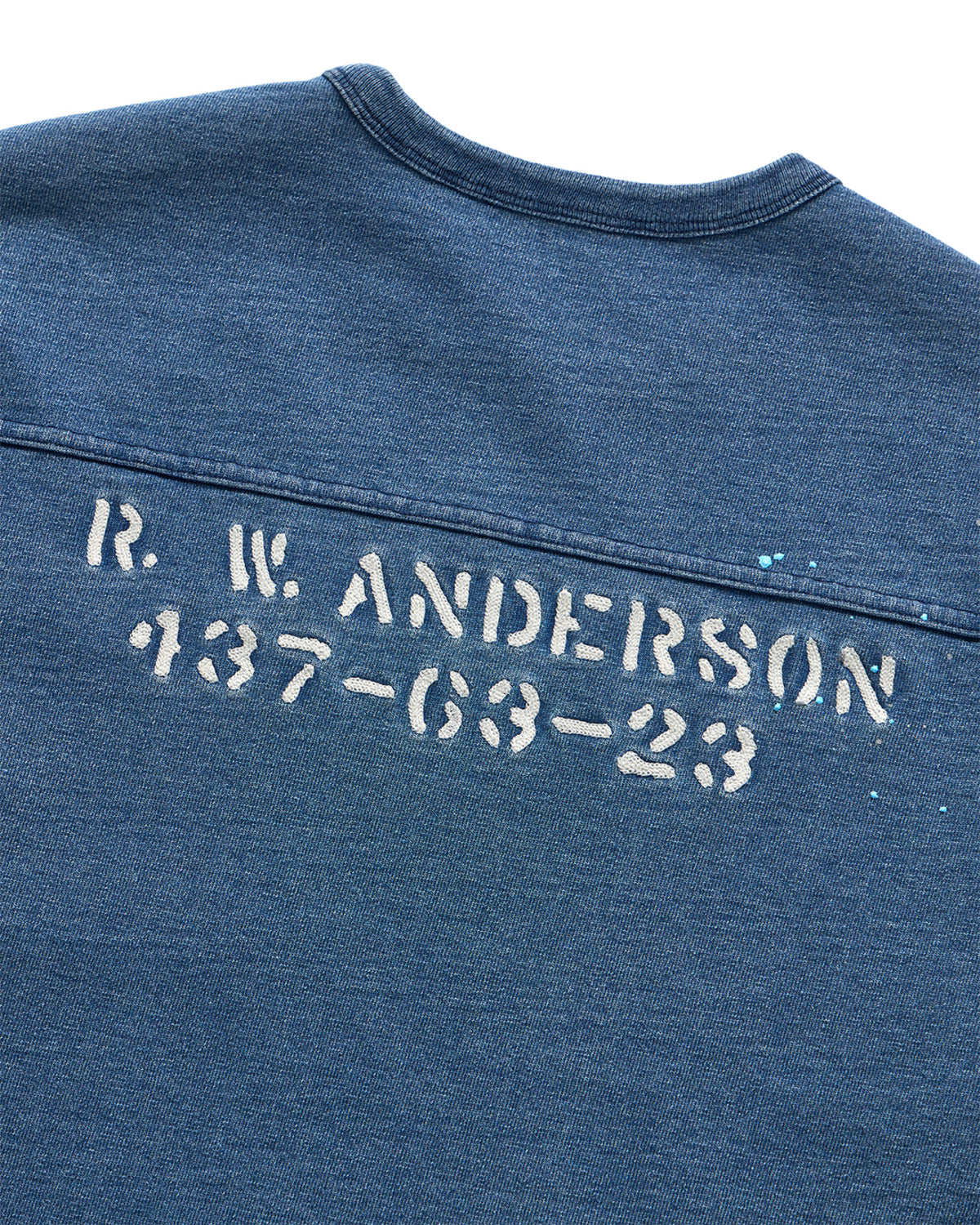 Eastlogue - Naval Embroidery T-shirts (Washed Indigo) product image 9 | TRAB K-Fashion Australia